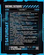 2 kaartjes Decibel Outdoor zaterdag 16 augustus, Tickets en Kaartjes, Evenementen en Festivals, Twee personen, Meerdaags