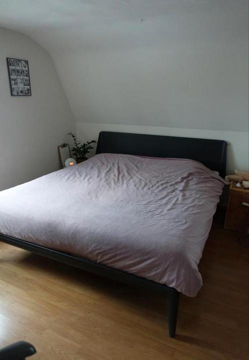 Auping bed z.g.a.n. 220180, Huis en Inrichting, Slaapkamer | Bedden, Zo goed als nieuw, Tweepersoons, 180 cm, 200 cm, Zwart, Verstelbaar