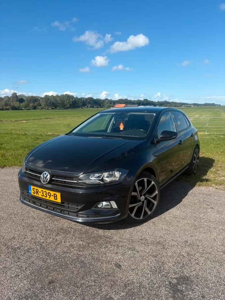 Volkswagen Polo 1.0 TSI 95PK 5D Bluemotion 7-DSG 2018 Zwart, Auto's, Volkswagen, Particulier, Polo, ABS, Achteruitrijcamera, Adaptieve lichten