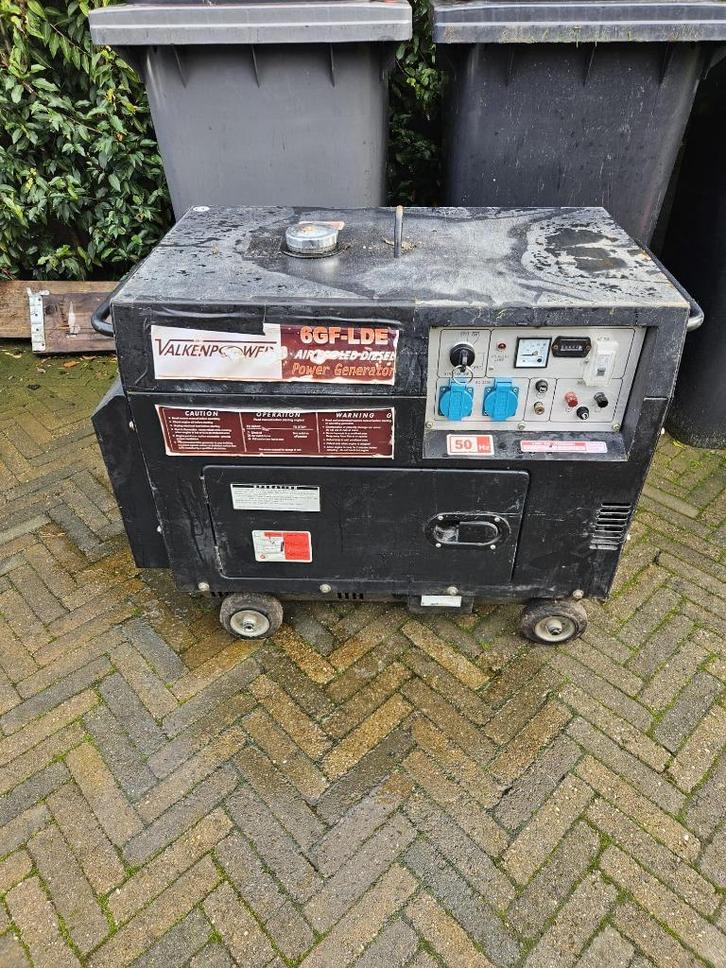 Valkenpower diesel aggregaat generator, Doe-het-zelf en Verbouw, Gereedschap | Overige machines, Gebruikt, Ophalen