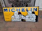 Michelin Banden emaille reclame bord mooie reproductie., Verzamelen, Reclamebord, Eu, Gebruikt, Eu