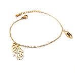 Hamsa Hand bracelet– Bescherming & Geluk, Ophalen of Verzenden, Nieuw, Goud, Staal
