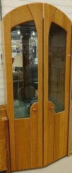 Vitrinekast met ronde vormen, Huis en Inrichting, Kasten | Vitrinekasten, Ophalen, Art deco, 50 tot 100 cm, Zo goed als nieuw
