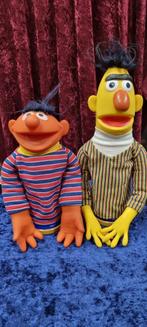 Vintage Bert en Ernie handpoppen van Sesamstraat. 70's., Ophalen of Verzenden, Zo goed als nieuw