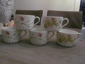 5 Haviland Limoges France Koppen beschikbaar voor biedingen