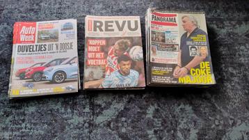 Tijdschriften (Panorama, Revu, Autoweek) beschikbaar voor biedingen