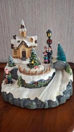 Kerst tafereel met kerk, Ophalen of Verzenden, Zo goed als nieuw