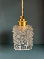 Vintage Geometrische Kristallen Hanglampjes, Ophalen of Verzenden, Zo goed als nieuw, Glas, Minder dan 50 cm