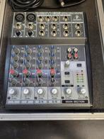 Behringer xenyx802 met flightcase, Muziek en Instrumenten, Mengpanelen, Gebruikt, Ophalen of Verzenden, Minder dan 5 kanalen