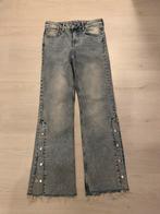 Zara denim jeans stoer drukbuttons wijde pijp s 36 zgan, Zara, Blauw, W28 - W29 (confectie 36), Ophalen of Verzenden