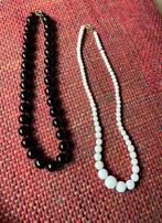 2 mooie Retro/ Vintage Halskettingen van Glas - Jaren 60, Sieraden, Tassen en Uiterlijk, Antieke sieraden, Ophalen of Verzenden