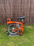 Brompton vouwfiets met verlengde zadelpen en naafdynamo, Brompton, 16 tot 18 inch, Versnellingen, Ophalen of Verzenden