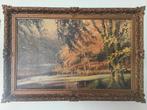 Schilderij - landschap, Antiek en Kunst, Kunst | Schilderijen | Klassiek, Ophalen