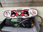 RRD Six Kiteboard + Kite, Watersport en Boten, Windsurfen, Ophalen of Verzenden, Gebruikt, Complete set, Met vin(nen)