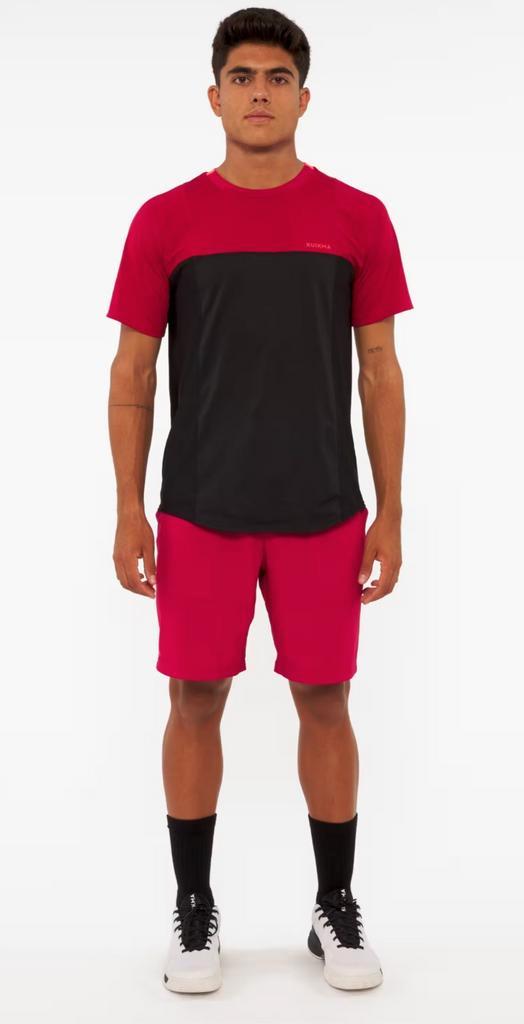 zwart/rood Kuikma padeltenue maat L, Sport en Fitness, Padel, Zo goed als nieuw, Padelkleding, Ophalen of Verzenden