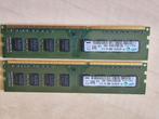 2 stuks DDR3 4GB 10600U M378B5273DH0-CH9, Computers en Software, RAM geheugen, Gebruikt, 8 GB, DDR3, Ophalen of Verzenden