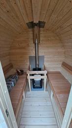 2M Barrel Sauna Gratis Levering en Plaatsing, Sport en Fitness, Sauna, Ophalen of Verzenden, Nieuw, Complete sauna