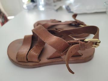 Bruine sandalen H&M in maat 24 met echt leren bandjes beschikbaar voor biedingen