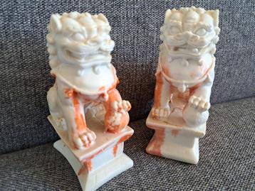 140.  Chinese Foo Dogs - Beelden - 11cm beschikbaar voor biedingen