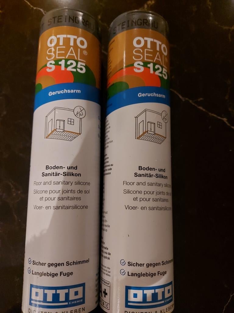 Otto Seal s125 siliconenkit,  steengrijs,  nieuw, Ophalen of Verzenden, Nieuw, Wit