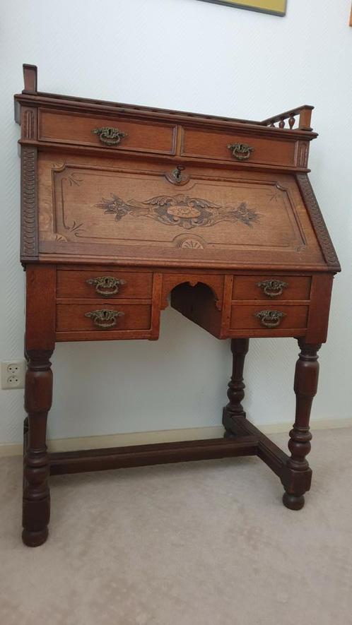 OUD ,Hollands Secretaire.zie foto's, Huis en Inrichting, Kasten | Secretaires, Zo goed als nieuw, Ophalen