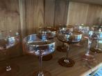 8 Champagne Coupes / Cocktail Glazen, Glas of Glazen, Ophalen of Verzenden, Effen, Glas