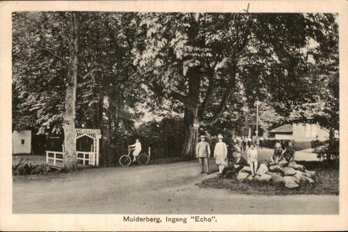 Muiderberg, Ingang Echo, Verzamelen, Ansichtkaarten | Nederland, Gelopen, Noord-Holland, Voor 1920, Ophalen of Verzenden