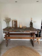 Prachtige vintage werkbank, Doe-het-zelf en Verbouw, Werkbanken, Ophalen, Gebruikt, 170 cm of meer, Bankschroef