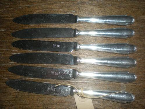 te koop 6 grote en 4 kleinere vis messen, Antiek en Kunst, Antiek | Bestek, Ophalen of Verzenden