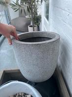 Terrazzo Bloempot voor Buiten, Tuin en Terras, Bloempotten, 25 tot 40 cm, Balkon, Rond, Ophalen of Verzenden