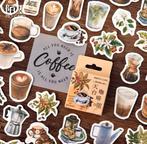 Stickers koffie coffee thema, scrapbook,  journal, Ophalen of Verzenden, Nieuw, Versiering of Embellishment, Overige merken