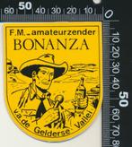 Sticker: FM Amateurzender Bonanza - Gelderse Vallei, Film, Tv of Omroep, Verzenden
