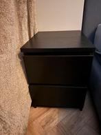 2x Zwarte Nachtkastjes - Set, Huis en Inrichting, Slaapkamer | Nachtkastjes, Ophalen, Gebruikt, Minder dan 45 cm, Minder dan 55 cm