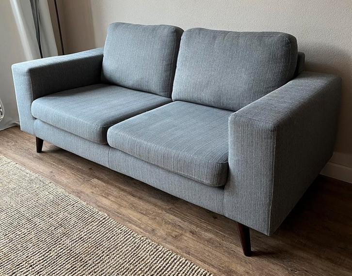 Gratis afhalen> 2,5 zits bank/ grijs stof, Huis en Inrichting, Banken | Bankstellen, Gebruikt, Rechte bank, Driepersoons, 150 tot 200 cm