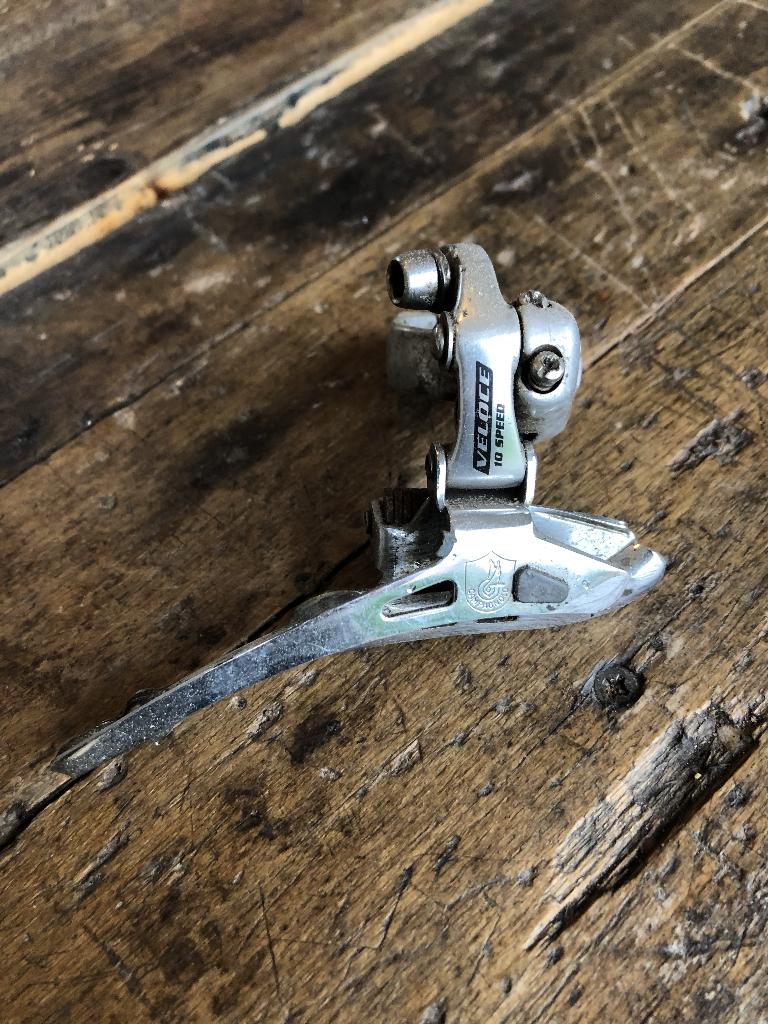 Campagnolo Veloce voorderailleur retro vintage, Fietsen en Brommers, Fietsonderdelen, Ophalen of Verzenden, Gebruikt, Derailleur of Ketting