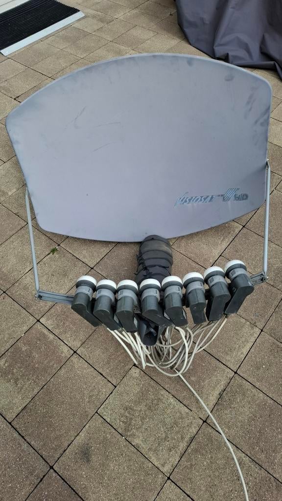 Visiosat HD Schotel Antenne met 8 duo LNB's, Ophalen of Verzenden, Gebruikt, (Schotel)antenne, Overige merken