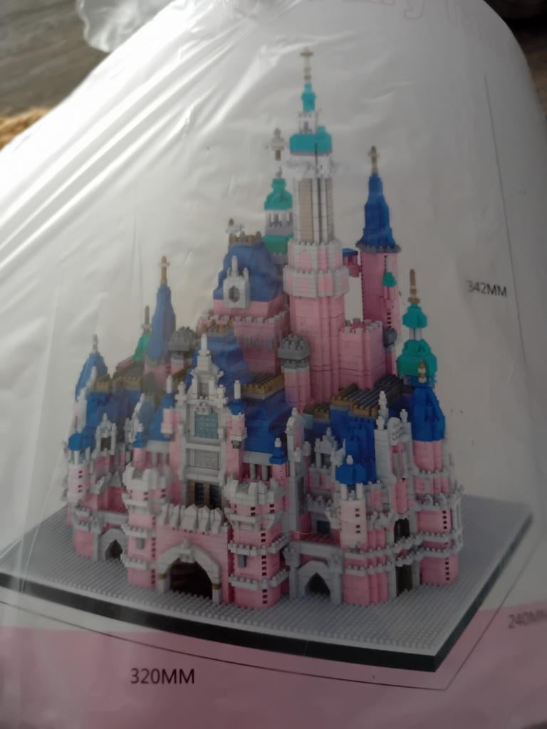 Roze kasteel bouwstenen, Ophalen, Gebruikt, Overige merken