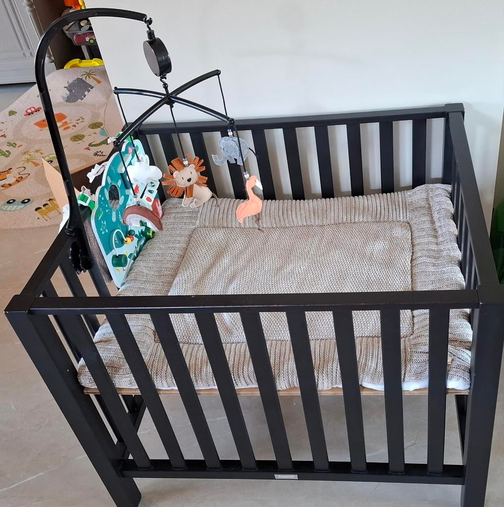 Zwarte Bopita Box, Kinderen en Baby's, Boxen, Ophalen, Gebruikt, Vierkant, In hoogte verstelbaar