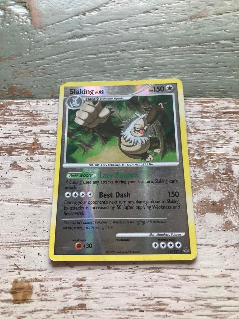 Pokemon kaart Slaking Reverse Holo, Ophalen of Verzenden, Zo goed als nieuw