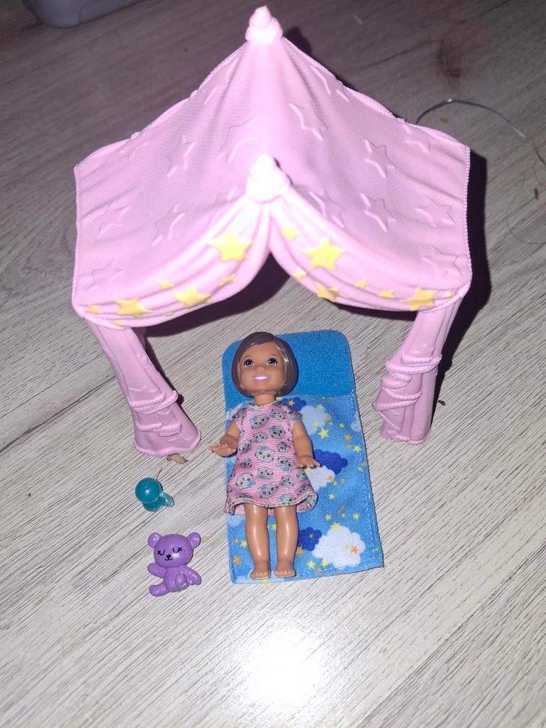 Peuter met slaaptent en accessoires, Ophalen of Verzenden, Zo goed als nieuw, Barbie