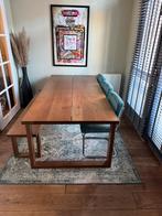 IKEA MÖRBYLÅNGA tafel 220 x 100 cm + bijpassend bankje, 200 cm of meer, Zo goed als nieuw, 75 cm of meer, Rechthoekig