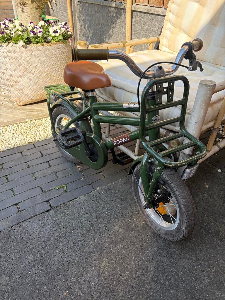 Popal kinderfiets - Groen, Ophalen, Gebruikt, Minder dan 16 inch