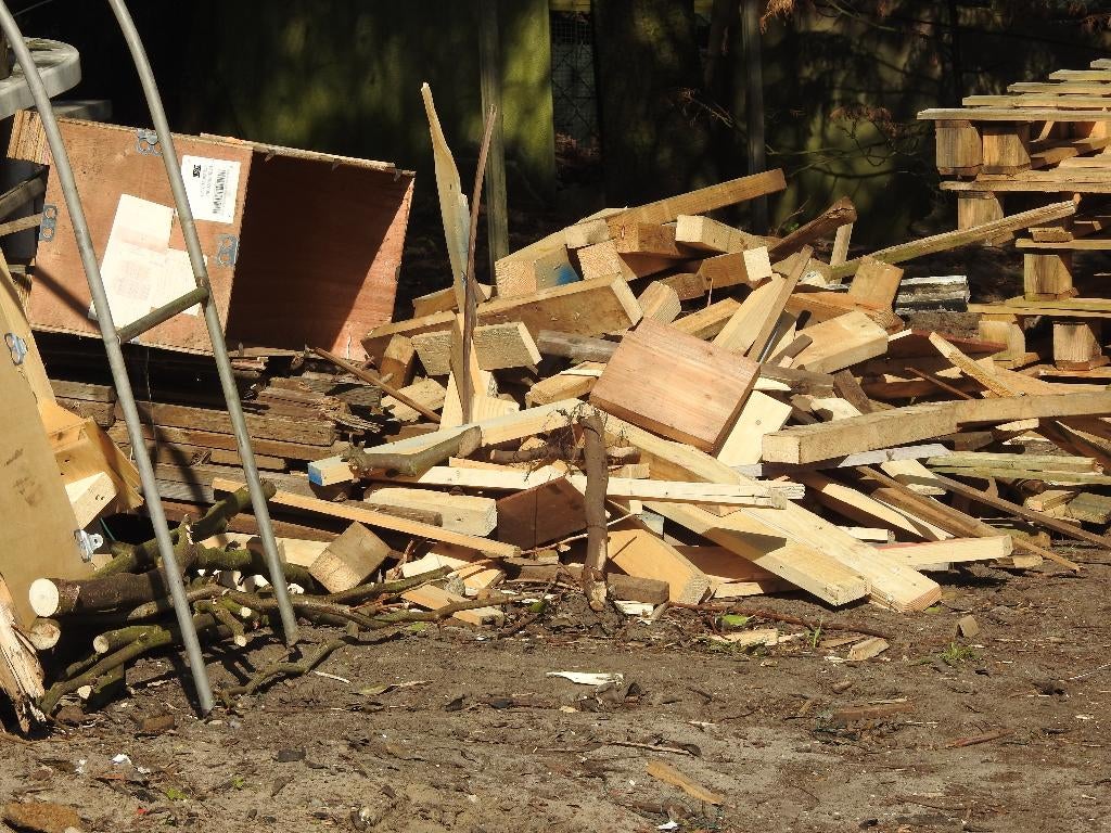 kachel of klein timmerhout, Ophalen, Gebruikt, 50 mm of meer, Pallet