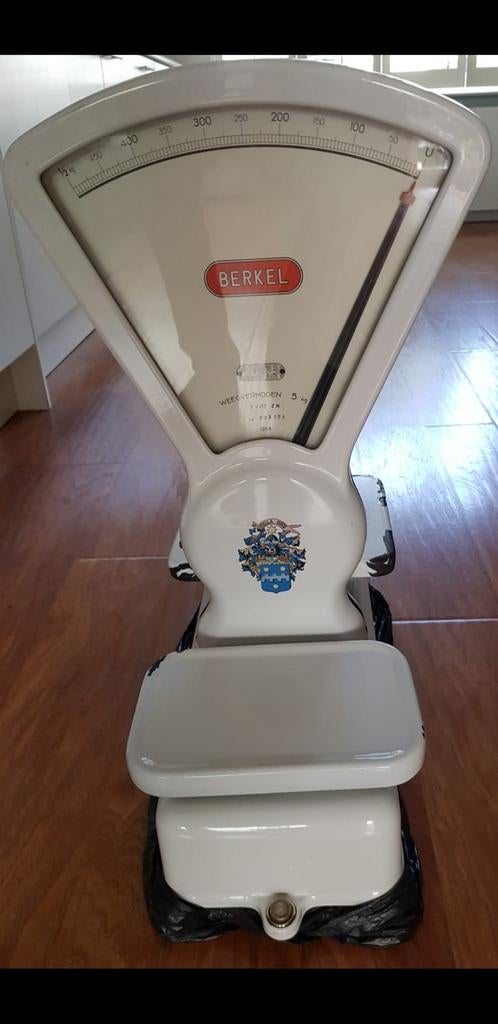 Vintage Berkel Winkelweegschaal - 5 kg - Wit, Ophalen, Winkelweegschaal, Gebruikt, Minder dan 10 kg