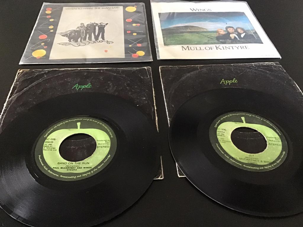 Paul McCartney & Wings Vinyl Singles - 4 stuks, Cd's en Dvd's, Vinyl Singles, Gebruikt, Single, Pop, 7 inch, Ophalen of Verzenden