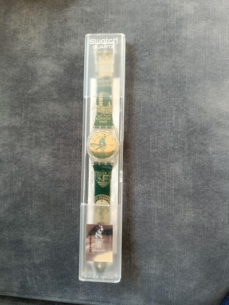 Swatch Quartz Atlanta 1996 Olympische Spelen Horloge, Kunststof, Polshorloge, Swatch, Kunststof