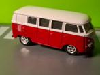 Welly - Volkswagen T2 Microbus 1962 [rood/wit] 1/60, Ophalen of Verzenden, Gebruikt, Auto