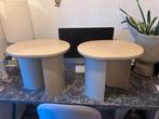 Kwantum bijzettafels / nachtkastjes zandkleur, Ophalen, Minder dan 55 cm, Gebruikt, Rond