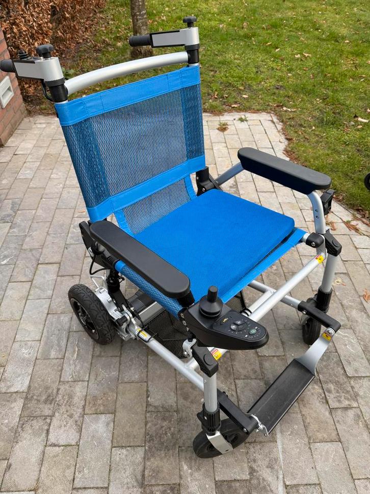 Zgan opklapbare electrische rolstoel, Diversen, Rolstoelen, Zo goed als nieuw, Elektrische rolstoel, Ophalen