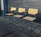 3 buisframe stoelen met webbing/ made in Italy, Ophalen, Overige materialen, Drie